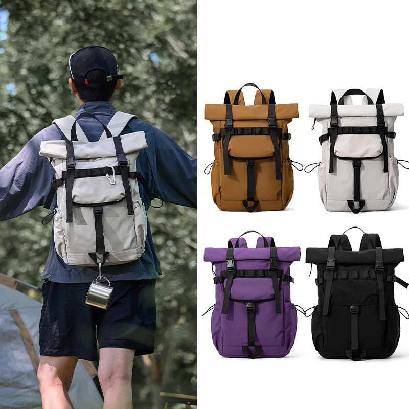 Ransel Pria Baru Model Roll Mo - Hiking Backpack Waterproof ulasan dan harga
