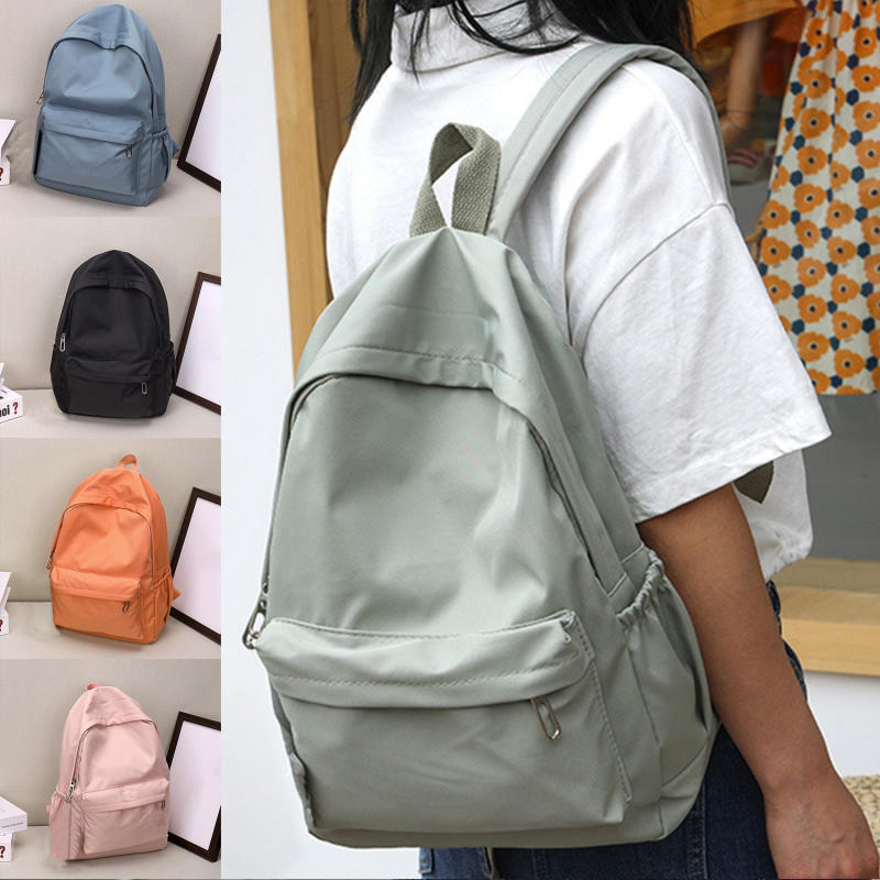 Ransel Kasual Warna Solid untu - Fashion Backpack Women ulasan dan harga